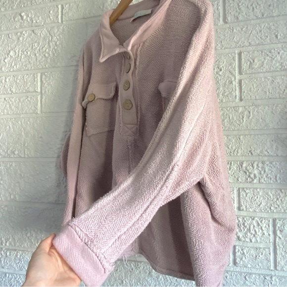 Free People Rowan Henley Sweatshirt Size S - Picture 9 of 10